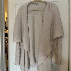 Jennifer Lopez Cream Knit Open Cardigan XL
